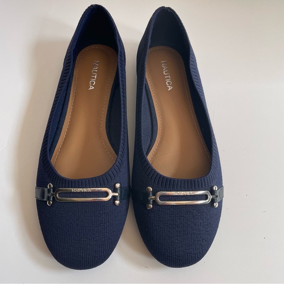 Nautica Ballet Flats Navy Blue Size 8 - Picture 2 of 6